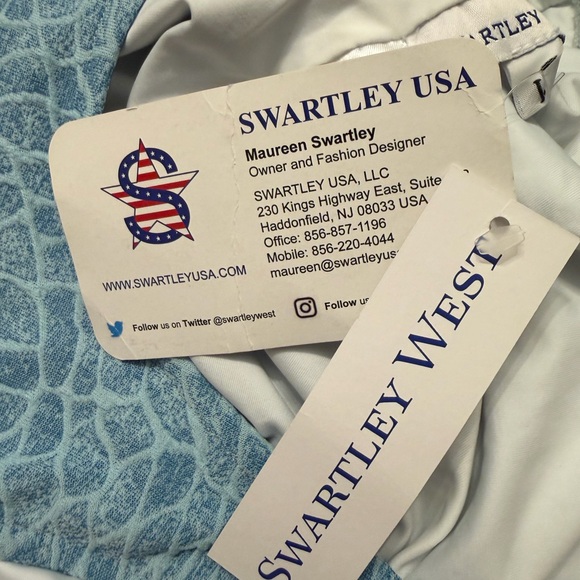 Swartley West Light Blue Women's One-Piece Swimsuit - Made in USA - Picture 8 of 8